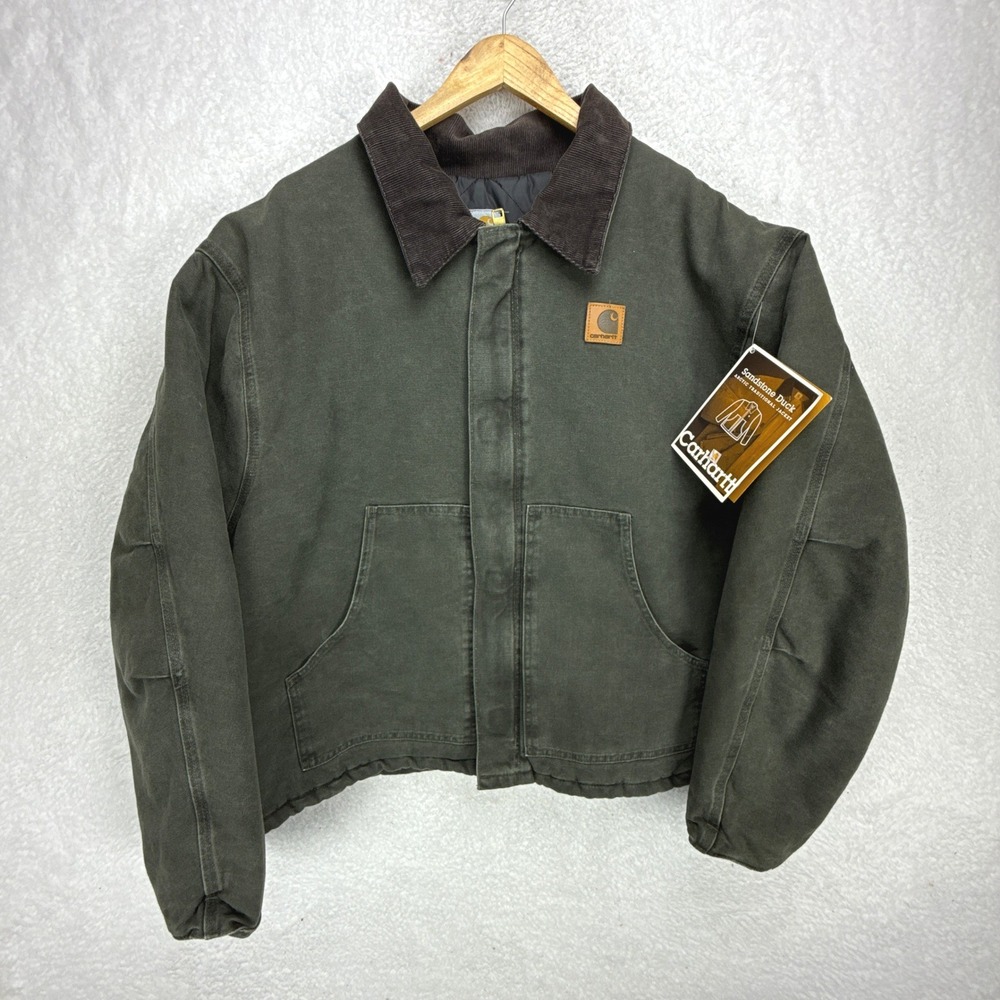 Carhartt Sandstone Jacket Arctic Quilt Lined Mens 4XL J22 MOS Moss Green NWT NOS